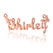 Load image into Gallery viewer, Personalized Solid Butterfly Name Necklace
